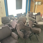 Ca. 21x Eetkamerstoelen, antraciet